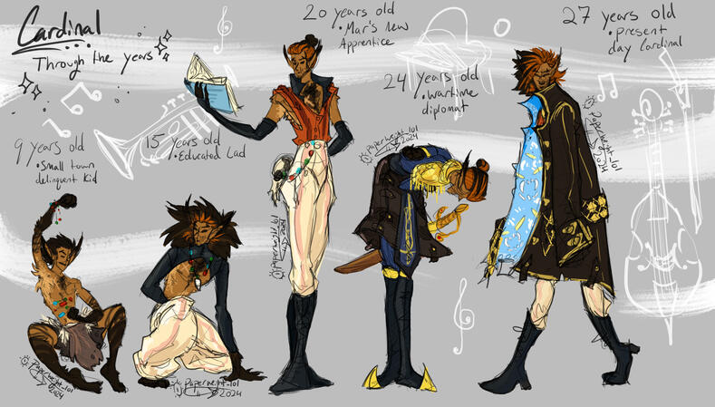 5 full bodies, colored, 125 USD